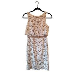 Bailey 44 Women's White Lace Mesh Panel Dress Size 2